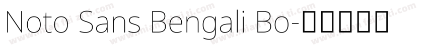 Noto Sans Bengali Bo字体转换